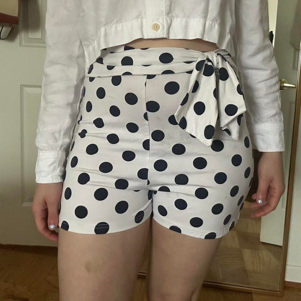 Vintage Super High Waisted Pin Up Polka Dot Shorts